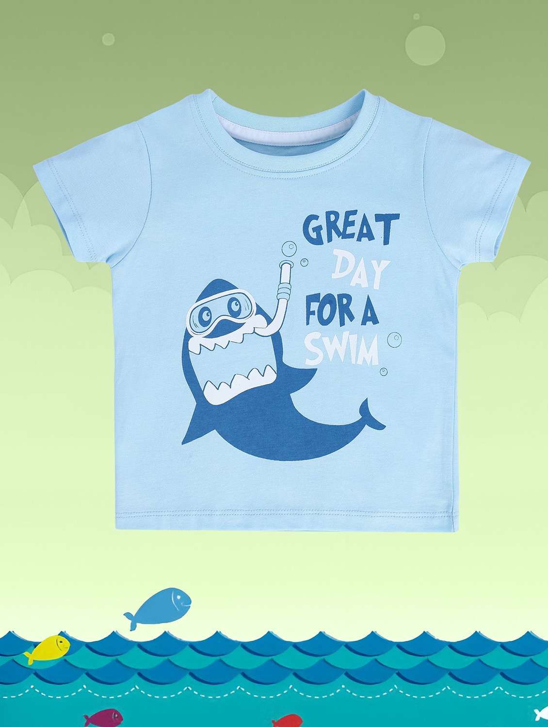 boy's round neck printed t-shirt