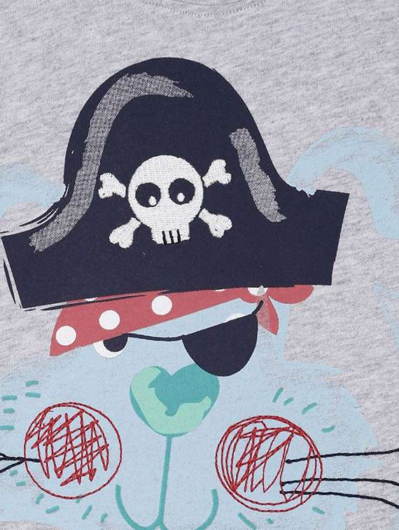 boy's round neck printed t-shirt - 21190379 -  Standard Image - 2