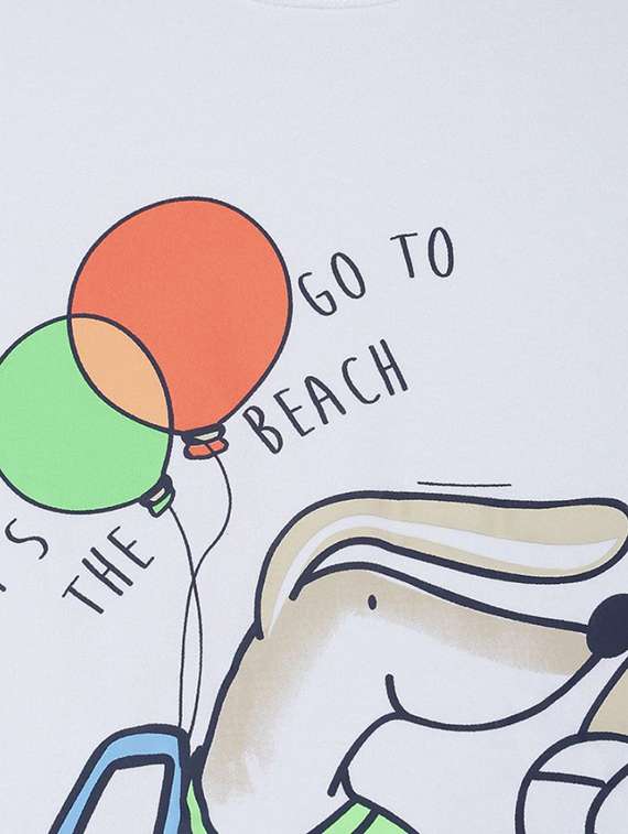 boys round neck cotton t-shirt - 21190399 -  Standard Image - 2