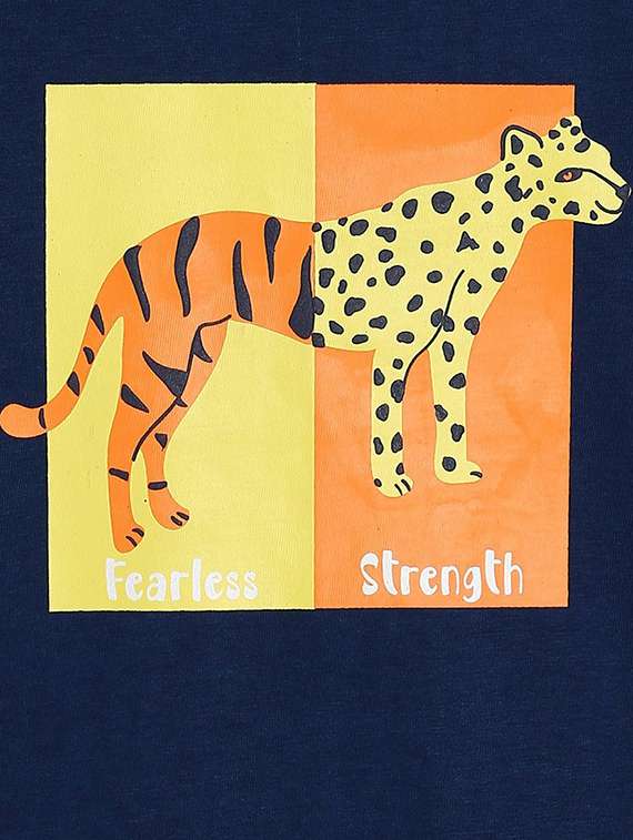 kids round neck cotton t-shirt - 21190434 - Standard Image - 2