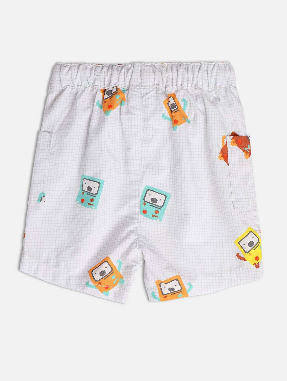 boys white printed shorts - 21191609 -  Standard Image - 2