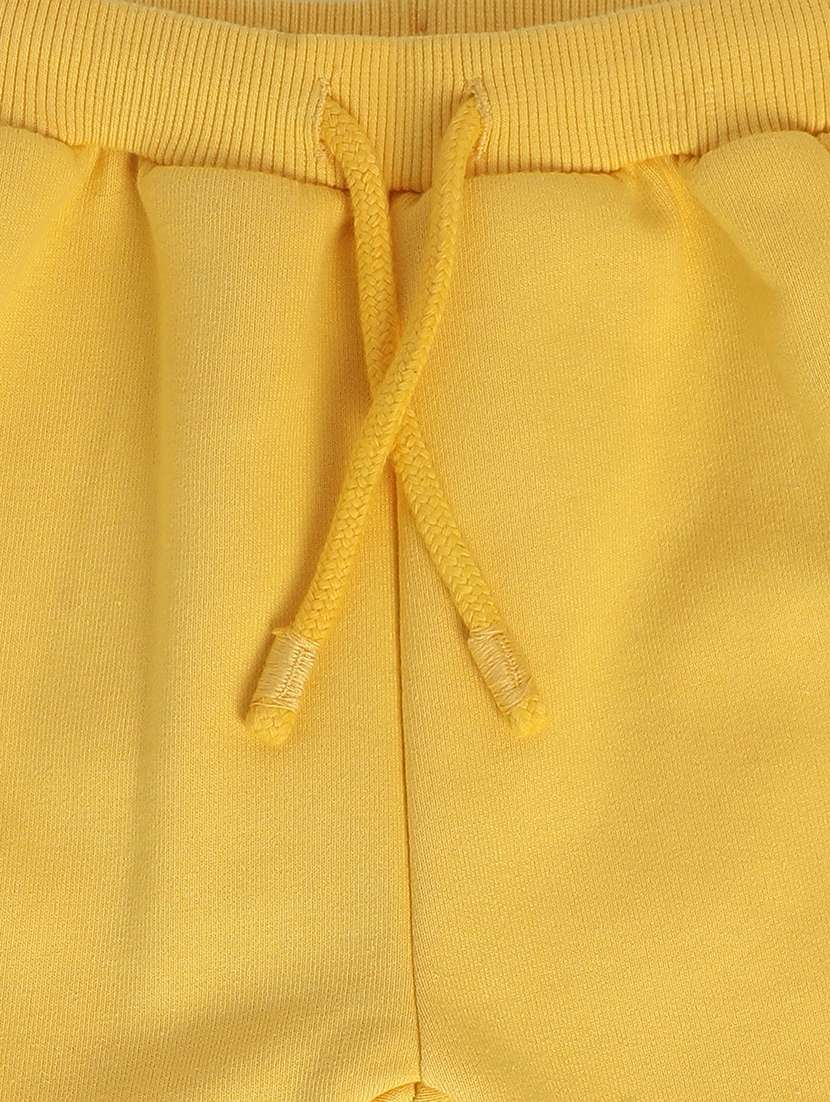 yellow cotton blend joggers trouser - 21192713 - Standard Image - 2