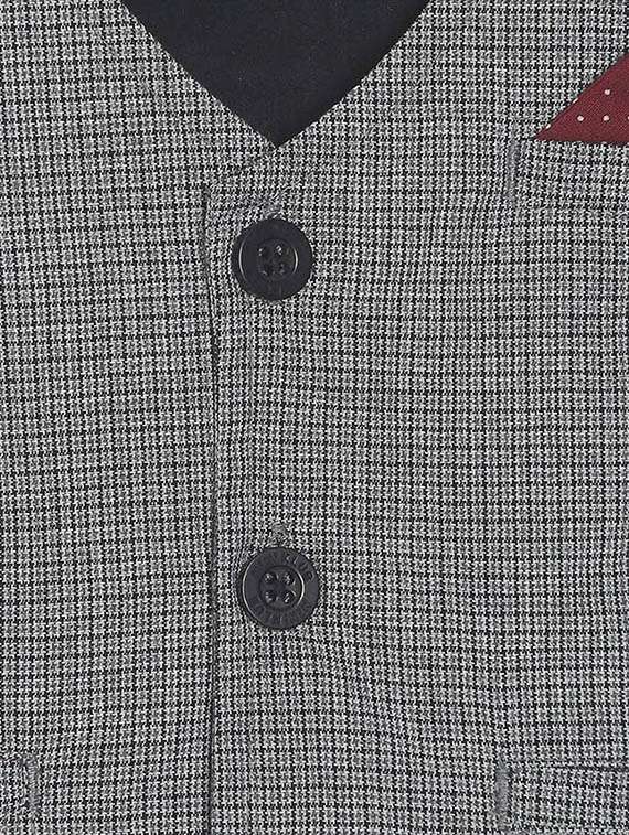 grey colored cotton waistcoats jackets & coat - 21193458 - Standard Image - 2
