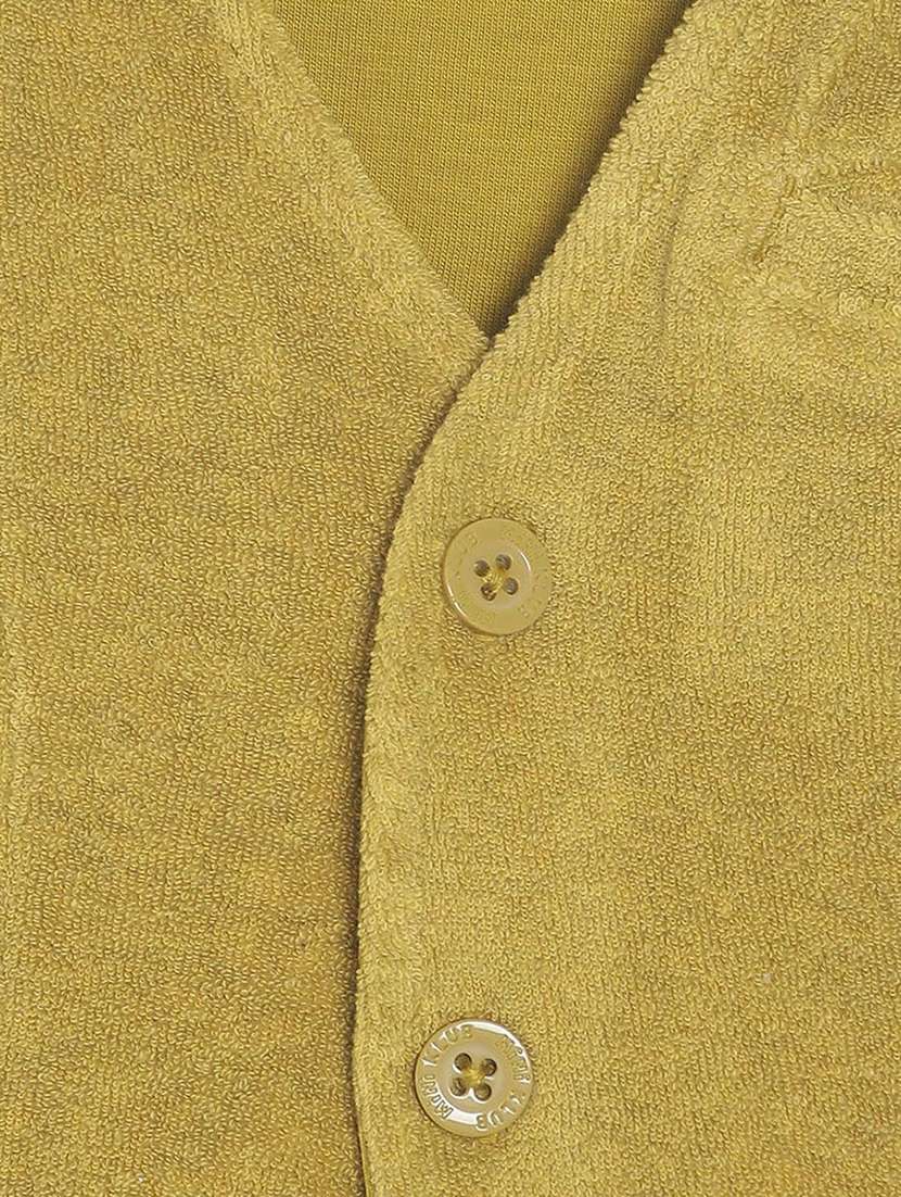 yellow cotton blend waistcoats jackets & coat - 21193460 -  Standard Image - 2