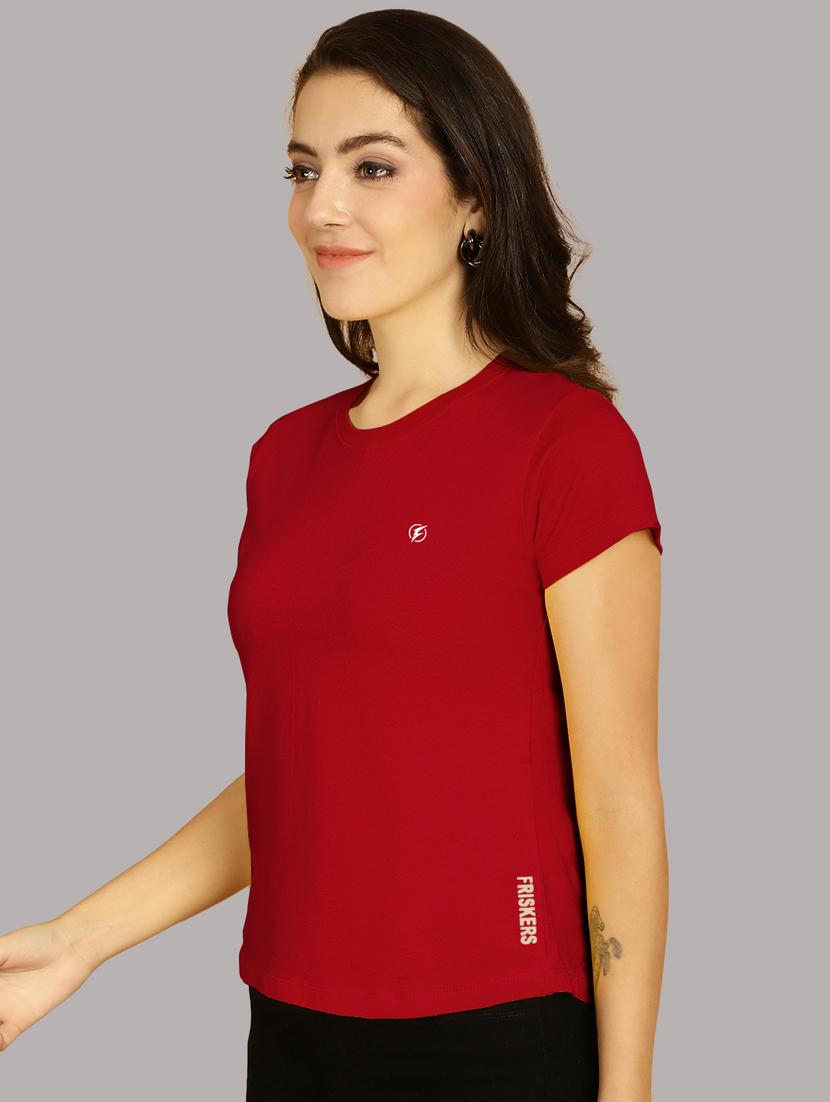 red cotton regular tshirt - 21193546 - Standard Image - 2