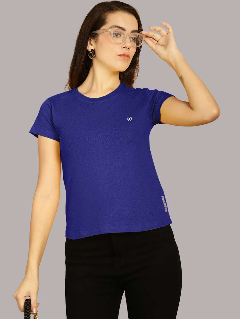 blue cotton regular tshirt - 21193548 - Standard Image - 2