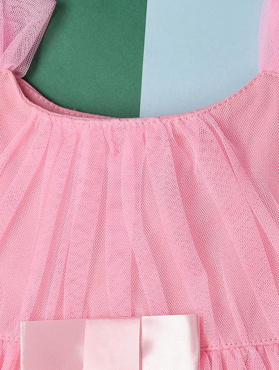 kids pink polyester frock - 21195104 - Standard Image - 2