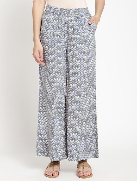 grey viscose palazzo - 21195368 -  Zoom Image - 0