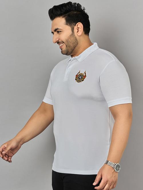 men solid cotton polo t-shirt - 21217523 -  Standard Image - 0