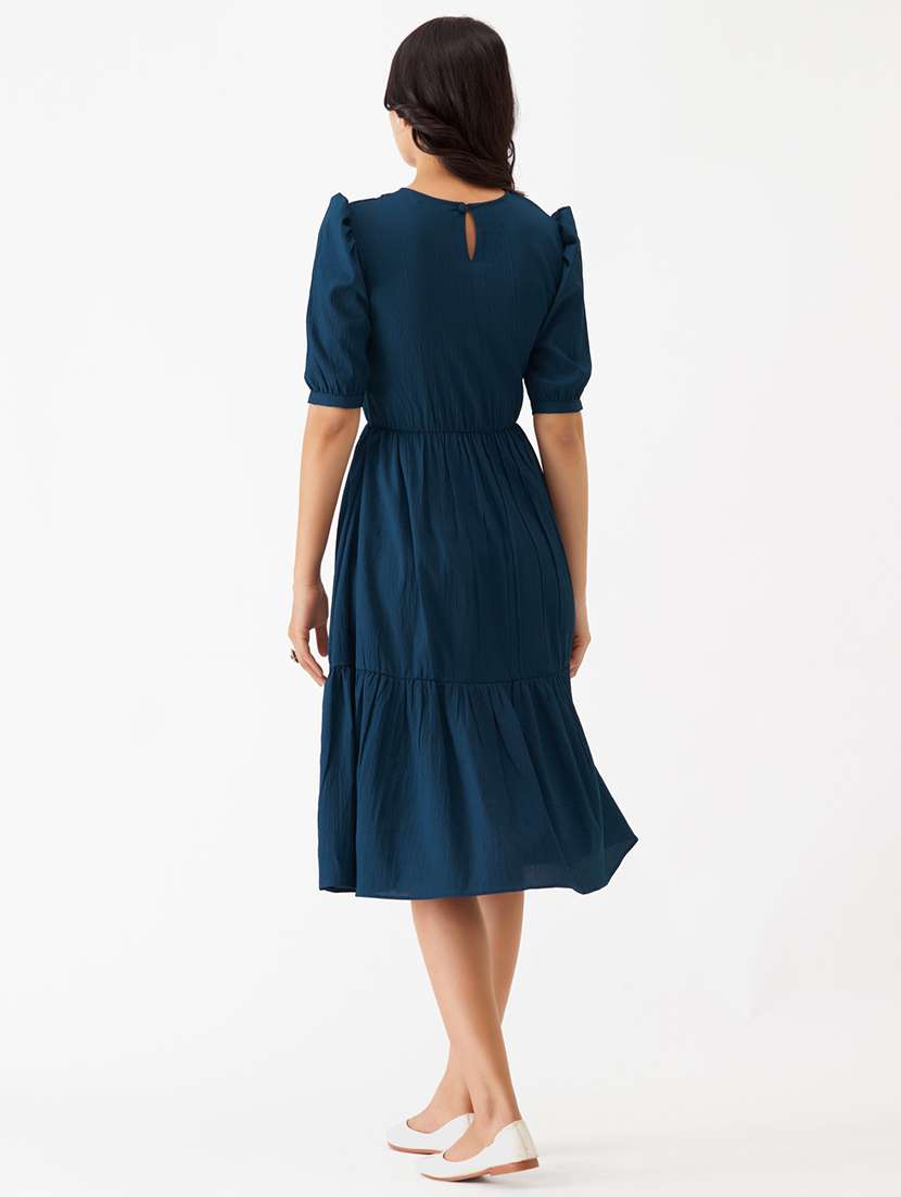 women solid casual western dress - 21220711 - Standard Image - 2