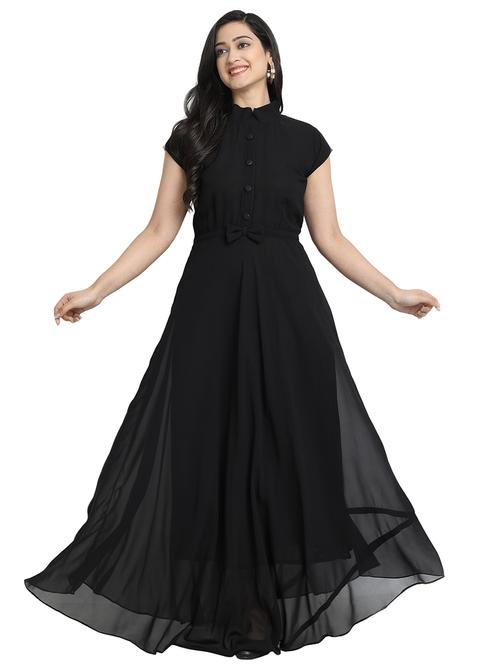 women solid casual western dress - 21220718 -  Standard Image - 0