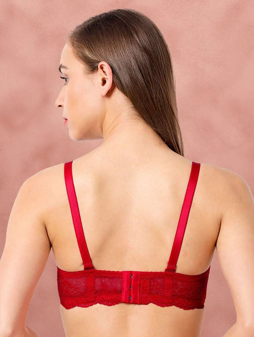 red satin balconette bra - 21221086 -  Standard Image - 2