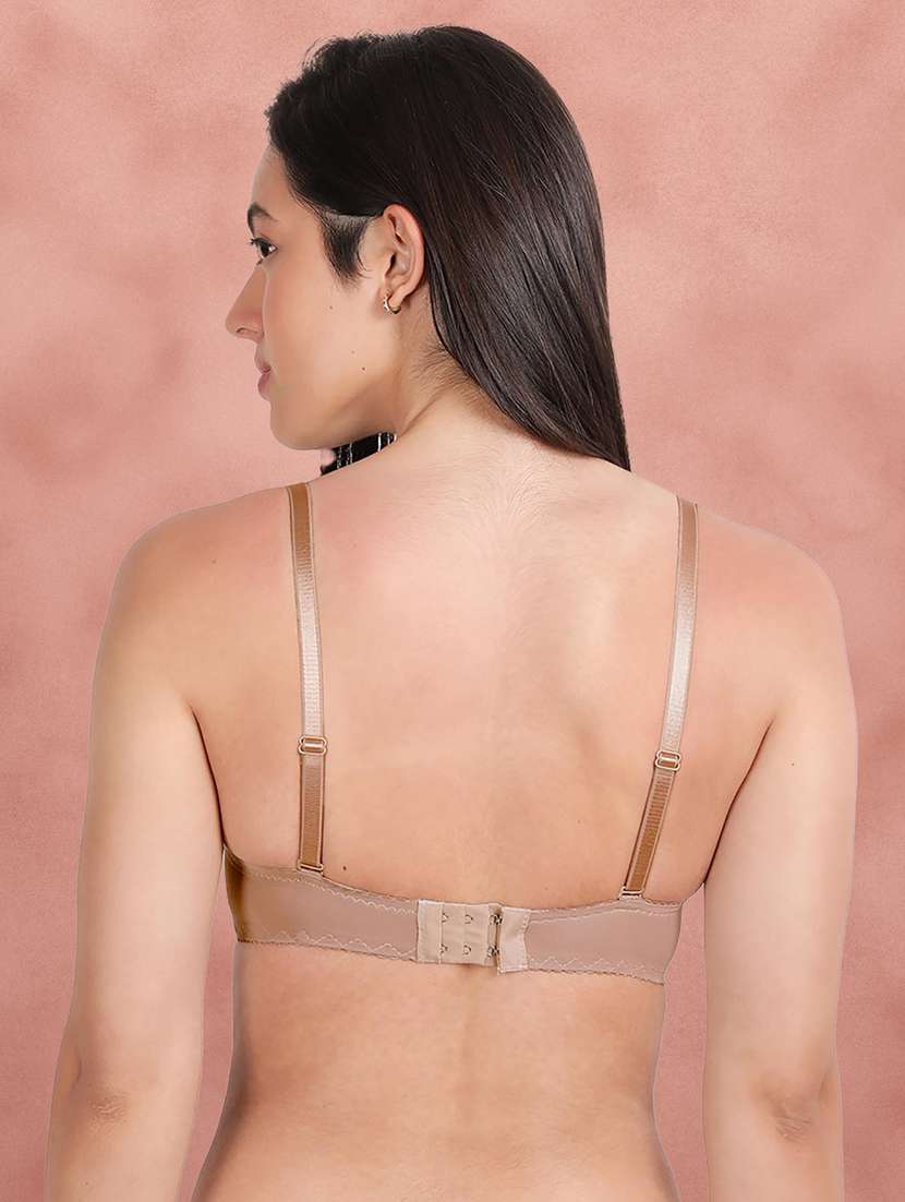 taupe nylon push up bra - 21221091 -  Standard Image - 2