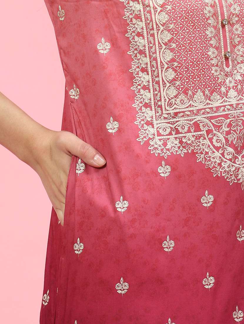 pink kurta sharara set - 21221500 - Standard Image - 7