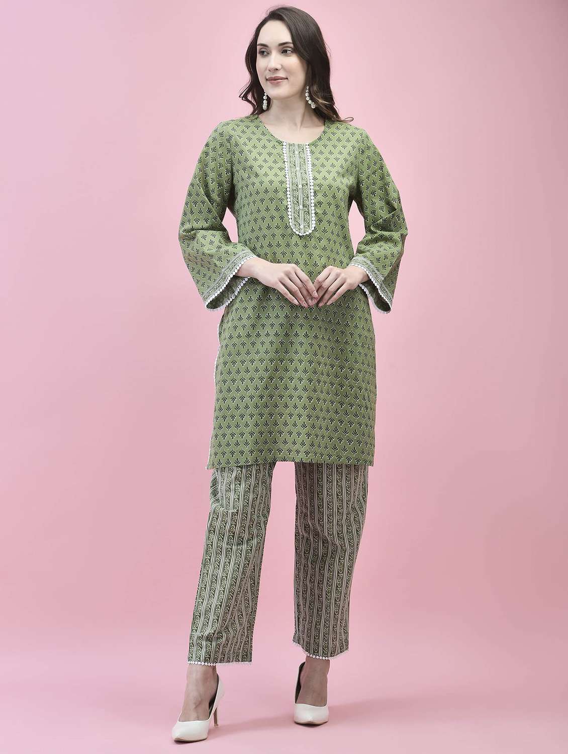 women kurta pant set with dupatta - 21221814 -  Standard Image - 2