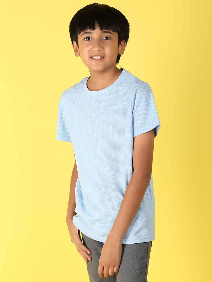 boys blue cotton t-shirt - 21222447 -  Standard Image - 2