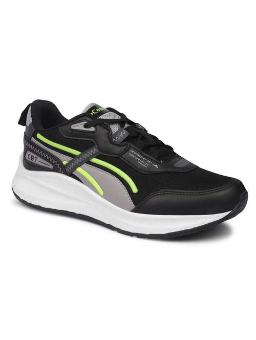 black synthetic lace up shoes - 21222624 -  Standard Image - 0