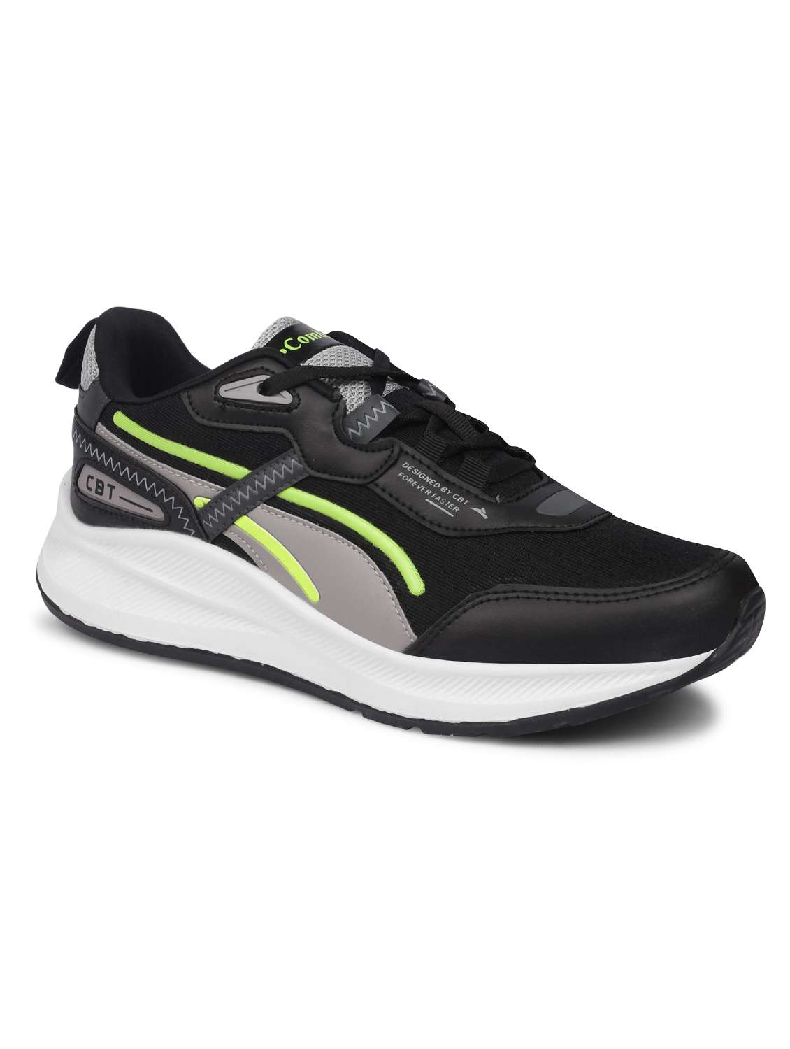 black synthetic lace up shoes - 21222624 -  Zoom Image - 0