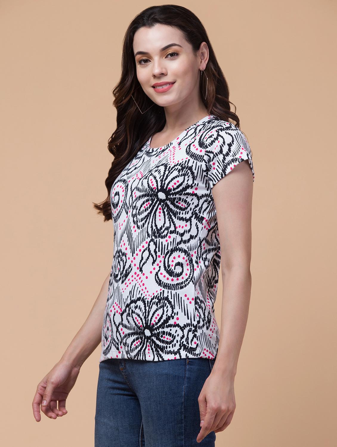 abstract printed t-shirt - 21222653 - Standard Image - 2