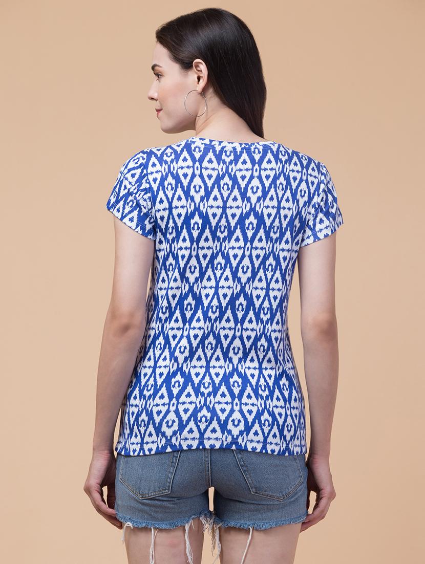 ikat printed t-shirt - 21222661 - Standard Image - 2