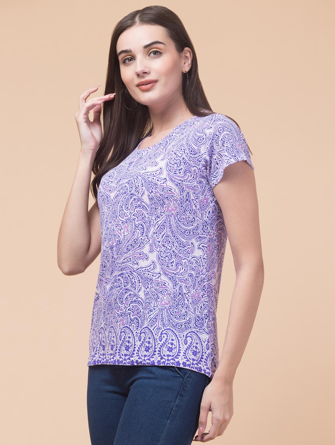 paisley printed t-shirt - 21222667 - Standard Image - 2