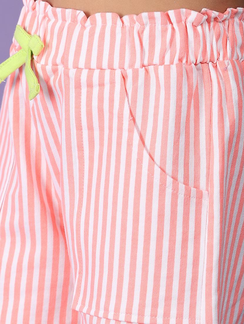 girls green cotton top & shorts set - 21223062 - Standard Image - 7
