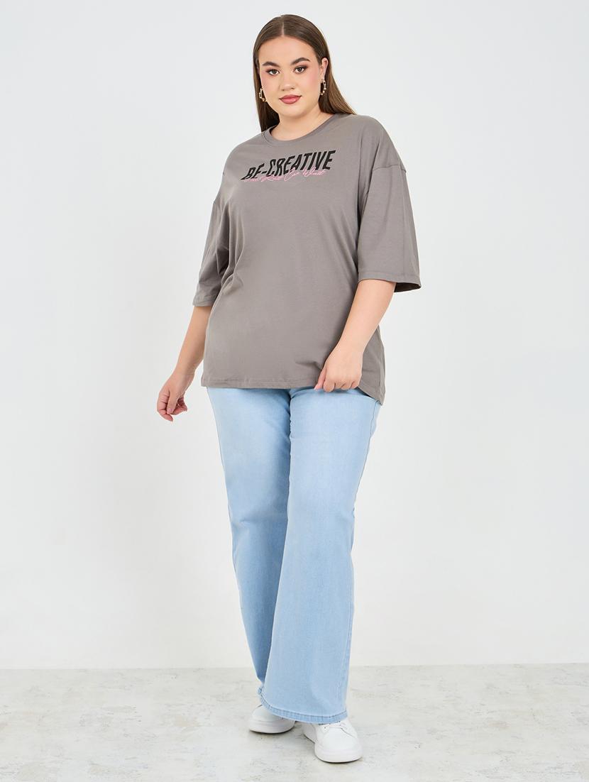 charcoal cotton regular tshirt - 21223549 - Standard Image - 2