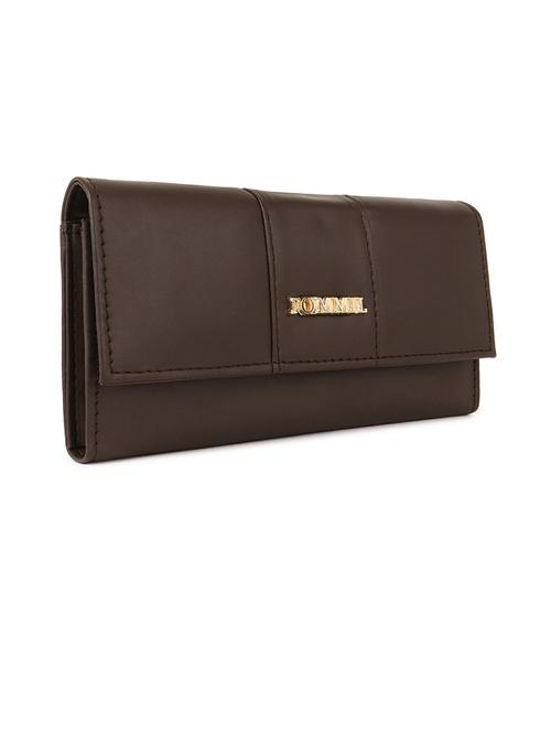 women solid leatherette clutch - 21223559 - Standard Image - 0
