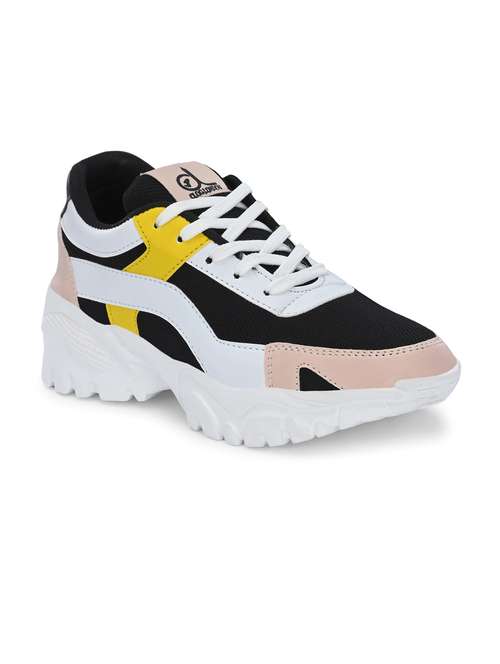 multi colored synthetic laceup casual shoes - 21223652 -  Standard Image - 0