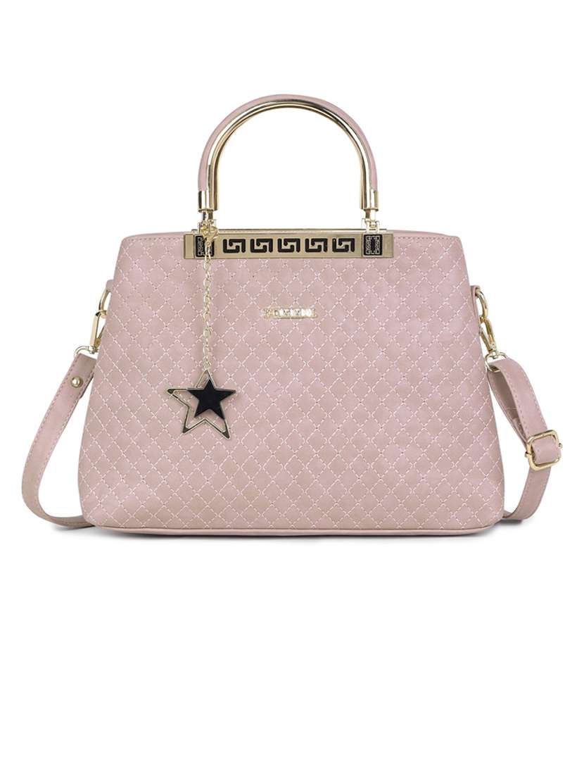 peach leatherette (pu) handbag - 21223656 - Zoom Image - 0