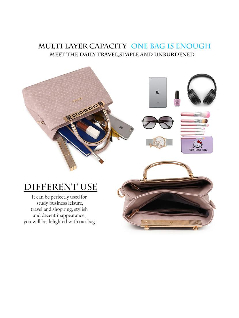 peach leatherette (pu) handbag - 21223656 - Standard Image - 2