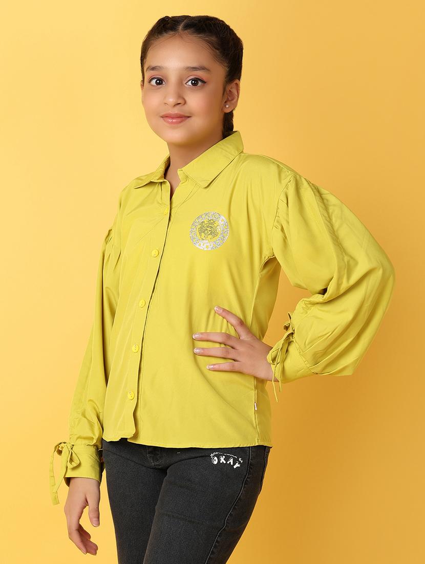 girls green cotton top - 21224469 - Standard Image - 2