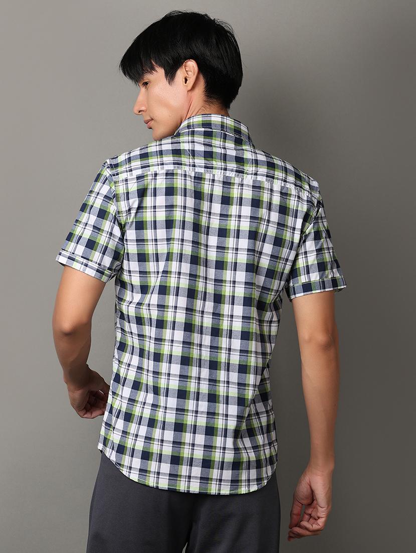 men collared neck short sleeves casual shirt - 21224474 - Standard Image - 2