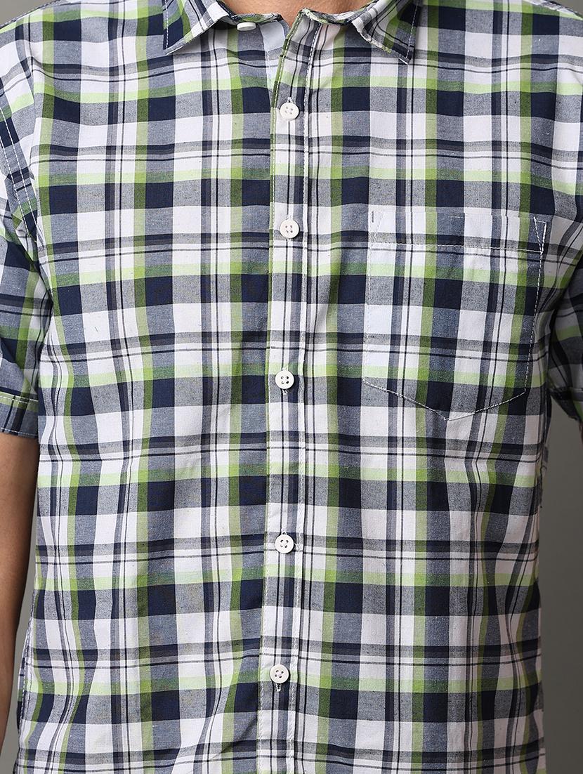 men collared neck short sleeves casual shirt - 21224474 - Standard Image - 7