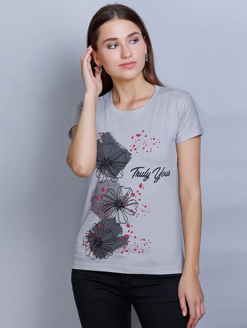 women round neck short sleeves t-shirt - 21224982 - Standard Image - 0
