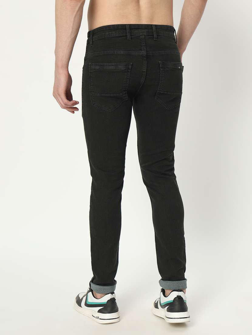 men solid plain mid rise jean - 21225006 - Standard Image - 2