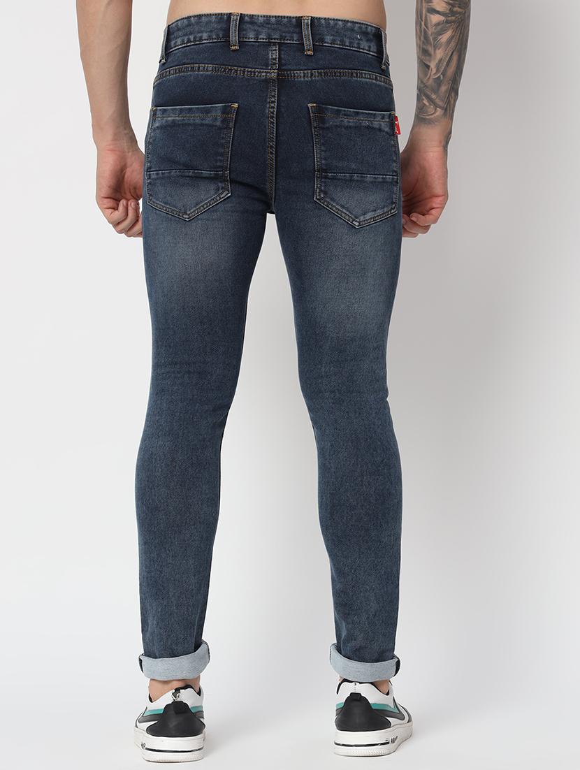 men solid plain mid rise jean - 21225011 - Standard Image - 2