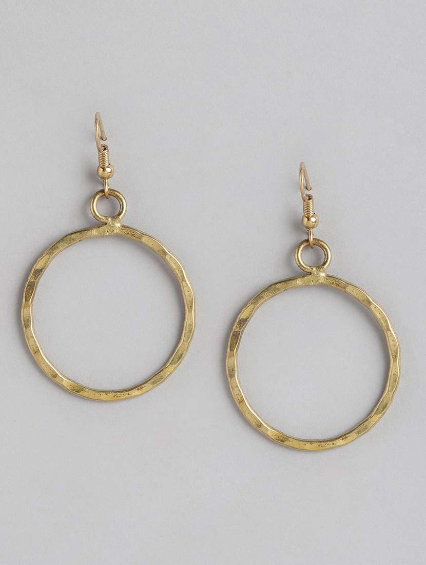 gold metal hoop earring - 21225016 - Zoom Image - 0