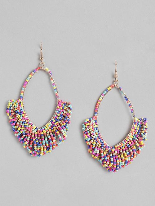 multi colored metal hoop earring - 21225048 -  Standard Image - 0