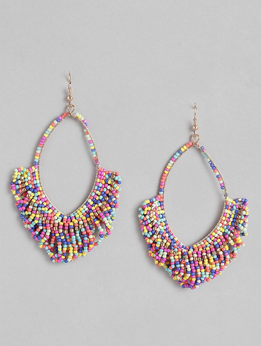 multi colored metal hoop earring - 21225048 -  Zoom Image - 0