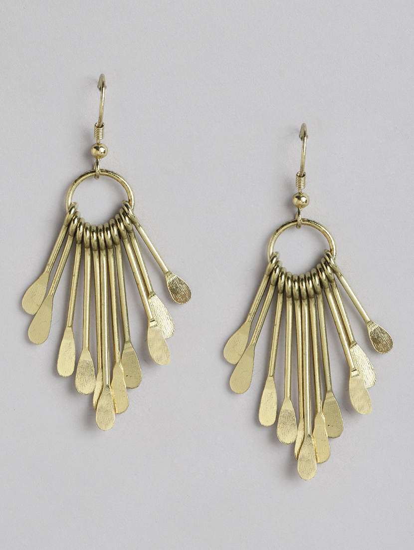 gold metal drop earring