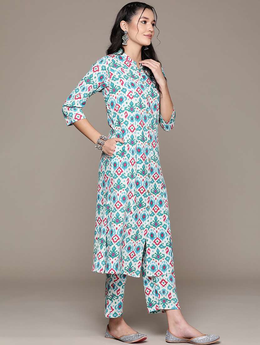 blue kurta palazzo set - 21225080 -  Standard Image - 2