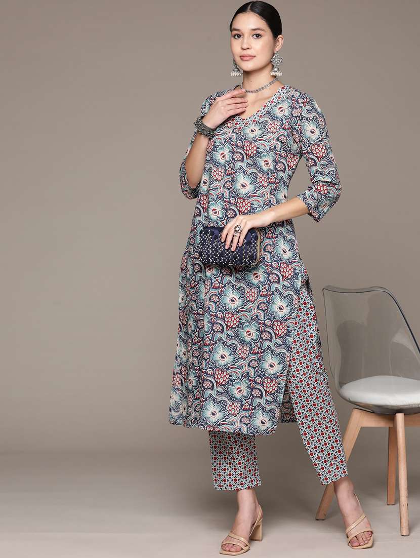 multi colored kurta palazzo set  - 21225088 -  Standard Image - 2