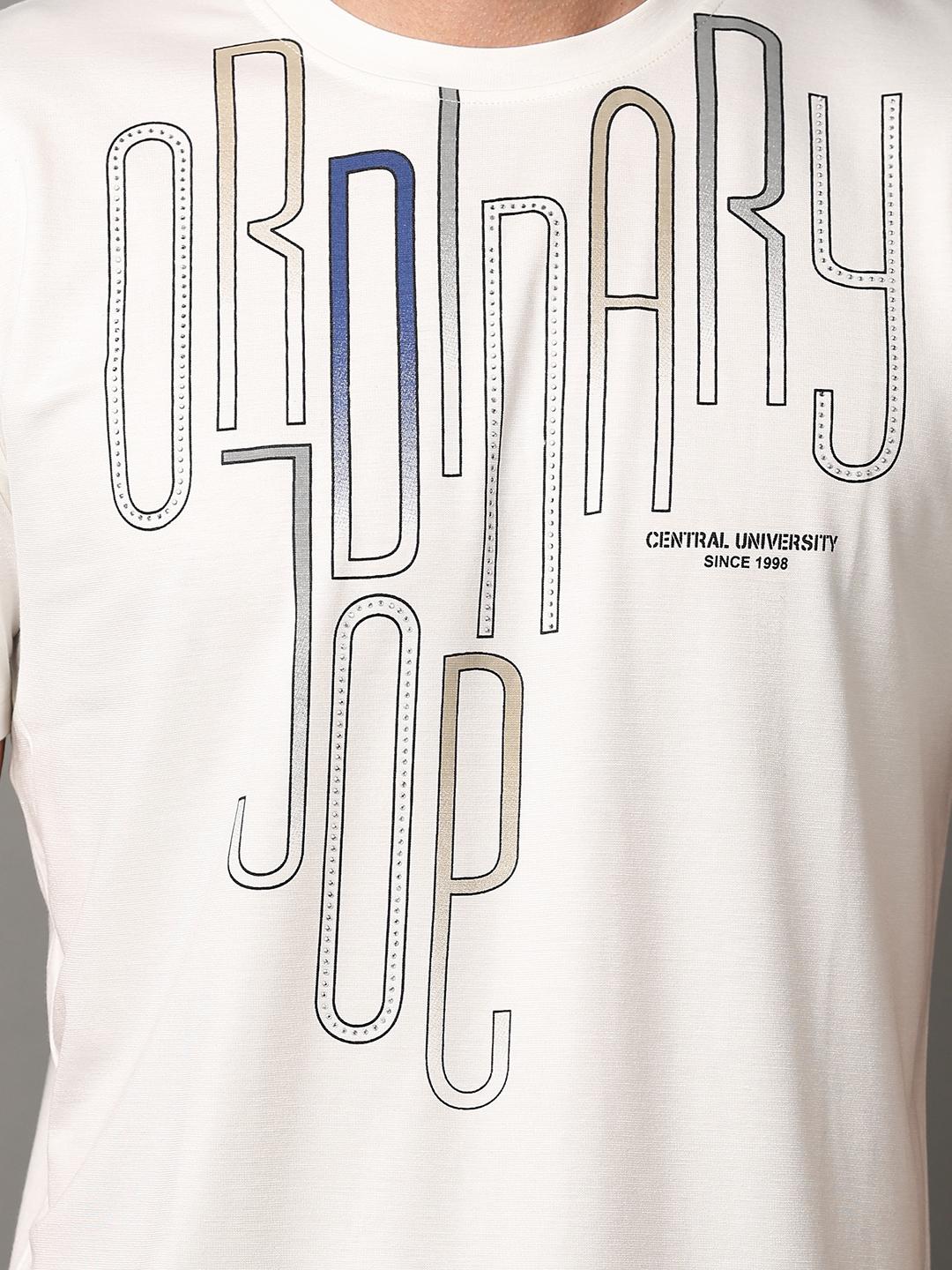 off white cotton front print tshirt - 21226928 - Standard Image - 7