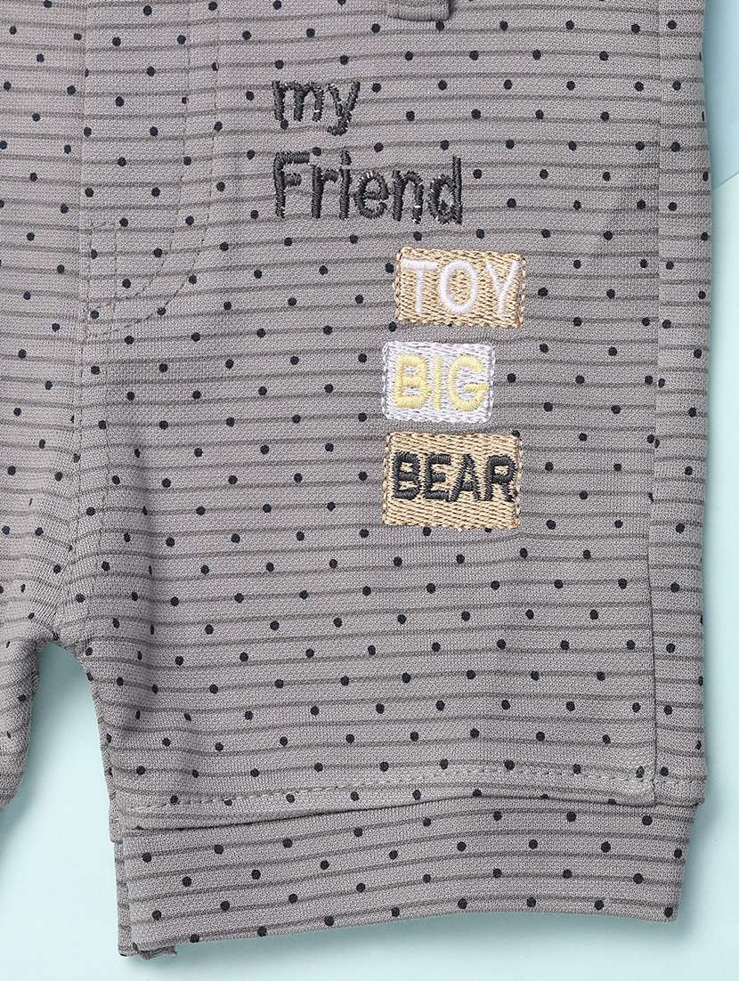 boys round neck printed dungree - 21227031 -  Standard Image - 2