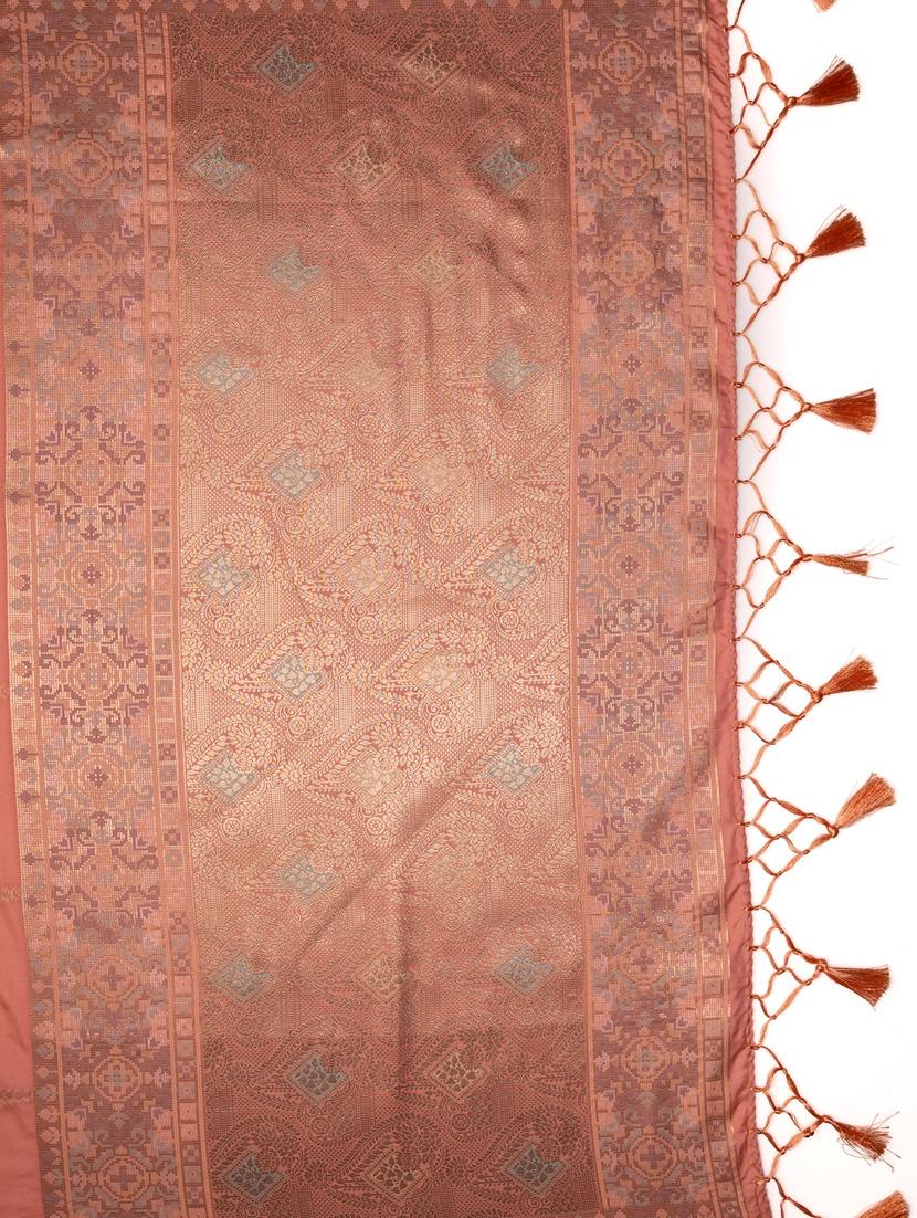 pink art silk kanjivaram saree with blouse - 21227423 - Standard Image - 2