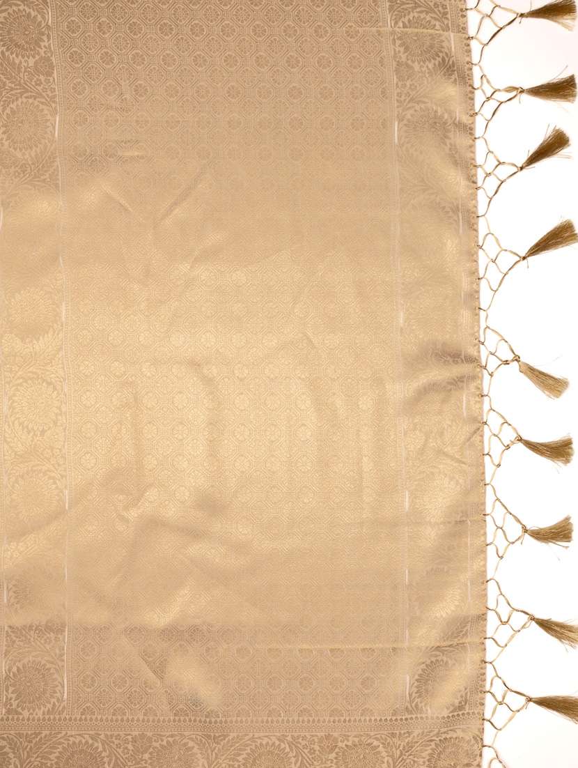 off white art silk banarasi saree - 21227567 - Standard Image - 2