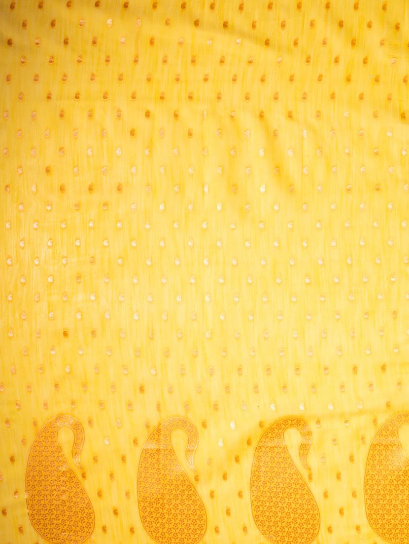 yellow banarasi saree - 21227587 - Standard Image - 2