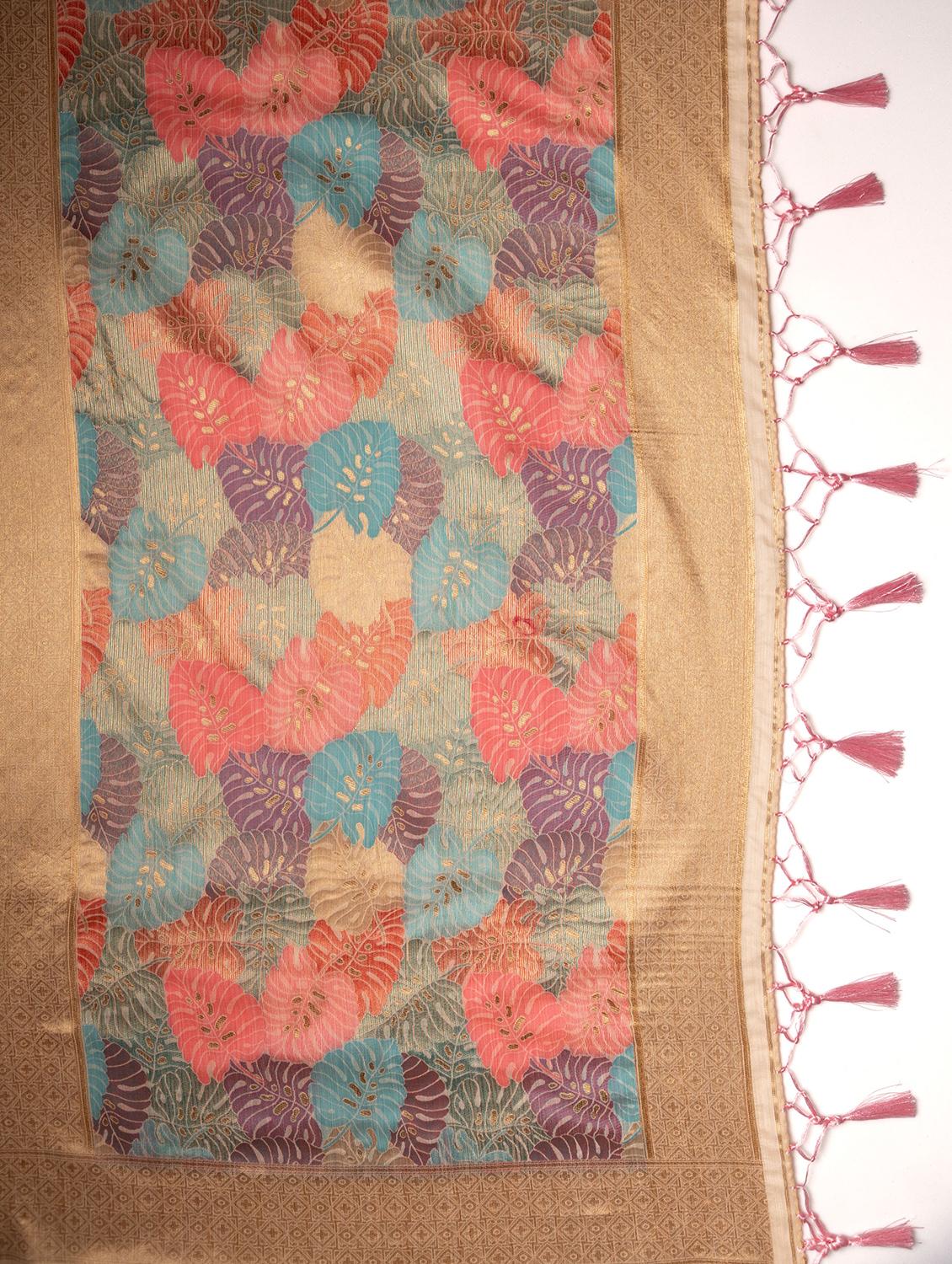 cream banarasi saree - 21227614 - Standard Image - 2