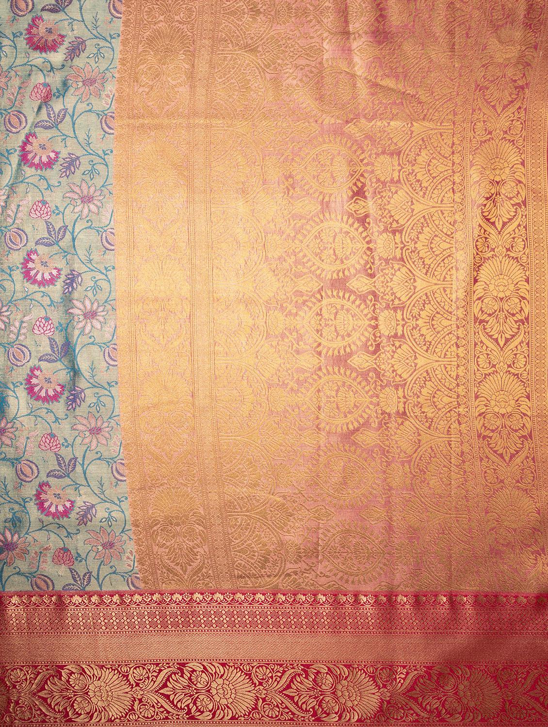 women self design kanjivaram saree with blouse - 21227695 - Standard Image - 2